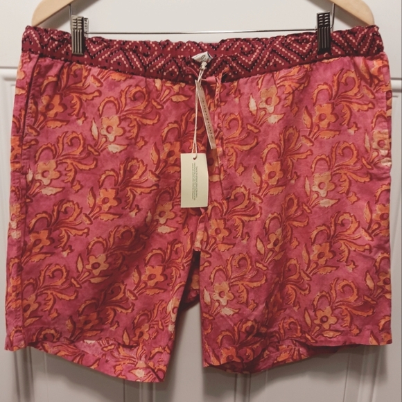 Sundance| Leia Cotton Shorts Womens Large Casual Relaxed Beach Artsy Fair - Picture 1 of 10